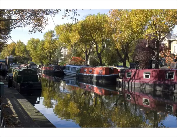 Regents Canal at Little Venice, London, England, United Kingdom, Europe