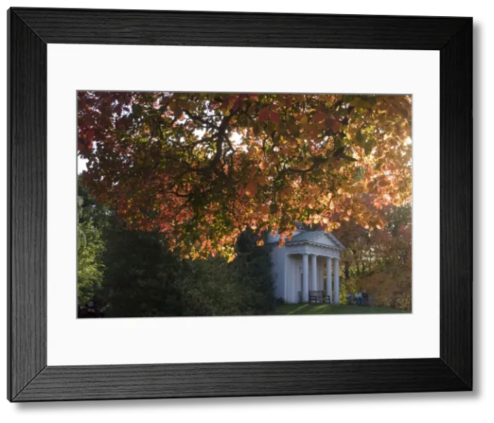 Framed Print : King Williams Temple under autumn leaves, Kew Gardens, UNESCO World Heritage Site Framed Print : King Williams Temple under autumn leaves, Kew Gardens, UNESCO World Heritage Site