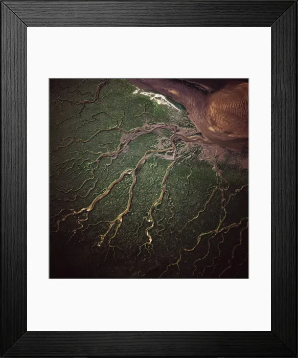 Framed Print : Aerial image of salt marsh at Tibby Head, Blakeney Point, Norfolk, England Framed Print : Aerial image of salt marsh at Tibby Head, Blakeney Point, Norfolk, England