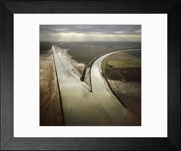 Framed Print : Aerial image of Black Buoy Sand, The Scalp, The Haven, Frampton Marsh, The Wash Framed Print : Aerial image of Black Buoy Sand, The Scalp, The Haven, Frampton Marsh, The Wash