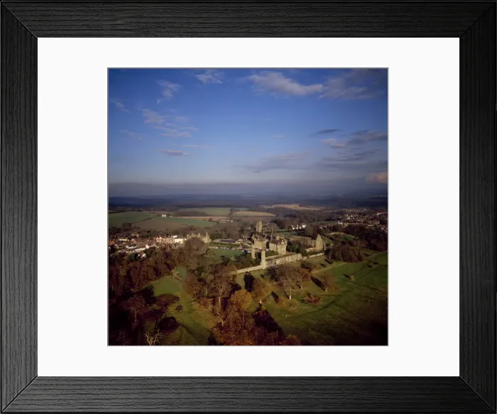 Framed Print : Aerial image of Battle Abbey (St. Martins Abbey), built on the scene of the Battle of Hastings Framed Print : Aerial image of Battle Abbey (St. Martins Abbey), built on the scene of the Battle of Hastings