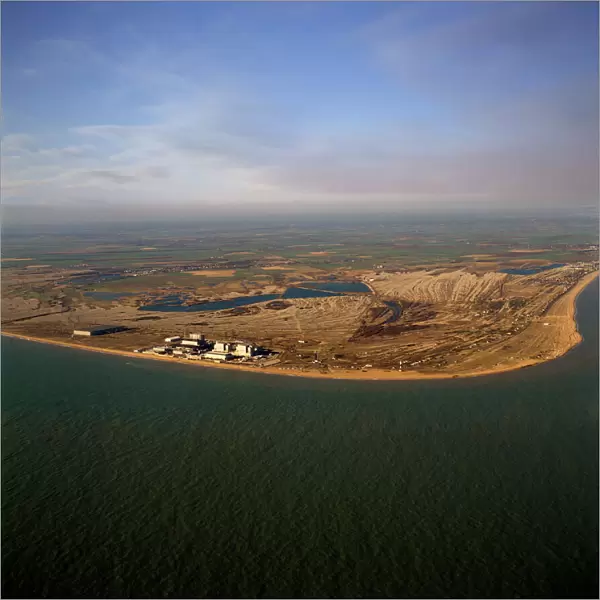 Aerial image of Dungeness Nuclear Power Station, Dungeness headland, Kent