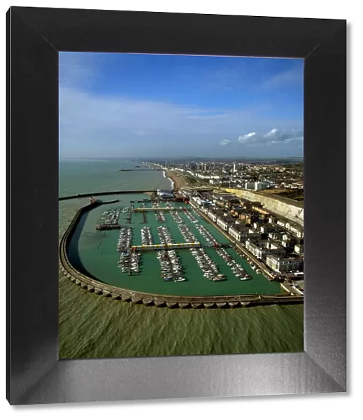 Aerial image of Brighton Marina, Brighton, Sussex, England, United Kingdom, Europe