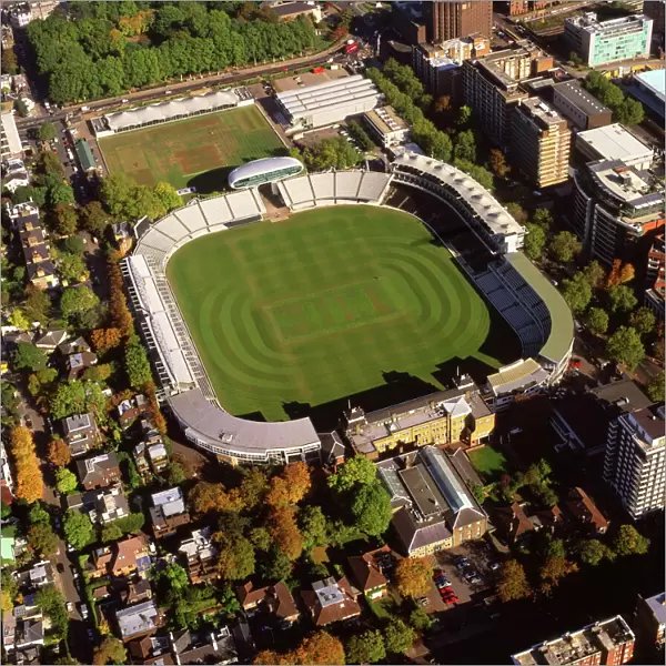 Aerial image of Lords Cricket Ground, St. Johns Wood, London