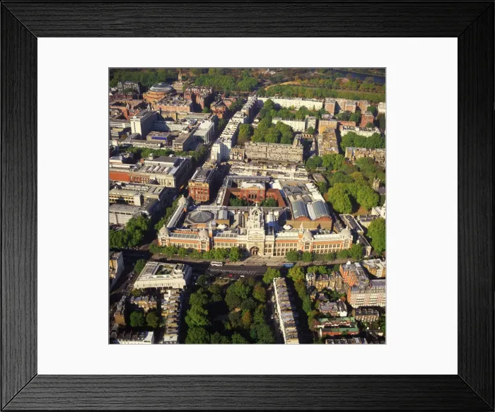 Framed Print : Aerial image of the Victoria and Albert Museum, Albertopolis, South Kensington Framed Print : Aerial image of the Victoria and Albert Museum, Albertopolis, South Kensington