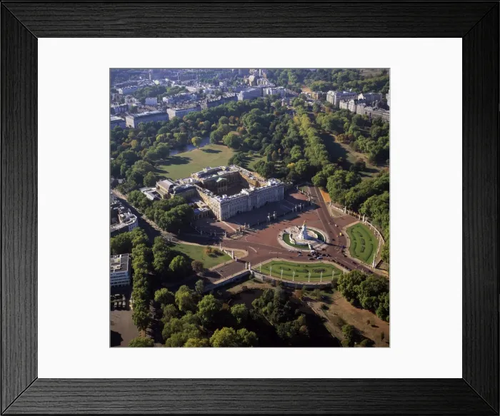 Framed Print : Aerial image of Buckingham Palace, City of Westminster, London, England Framed Print : Aerial image of Buckingham Palace, City of Westminster, London, England