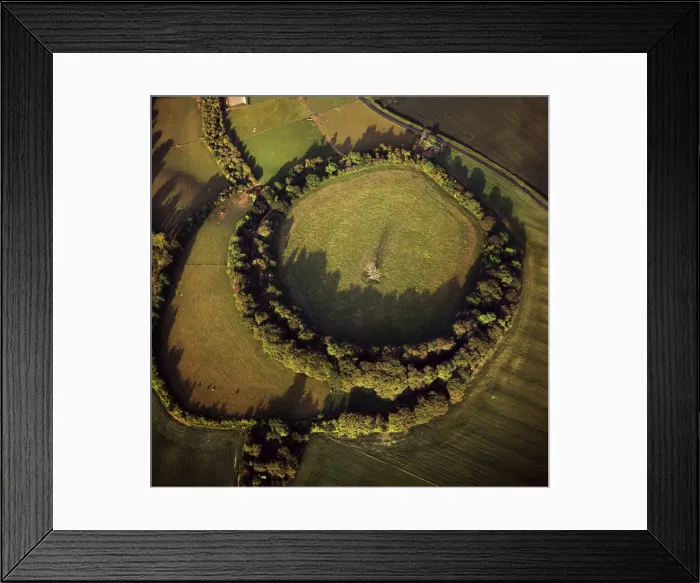 Framed Print : Aerial image of Bury Hill Fort, Wiltshire, England, United Kingdom, Europe Framed Print : Aerial image of Bury Hill Fort, Wiltshire, England, United Kingdom, Europe