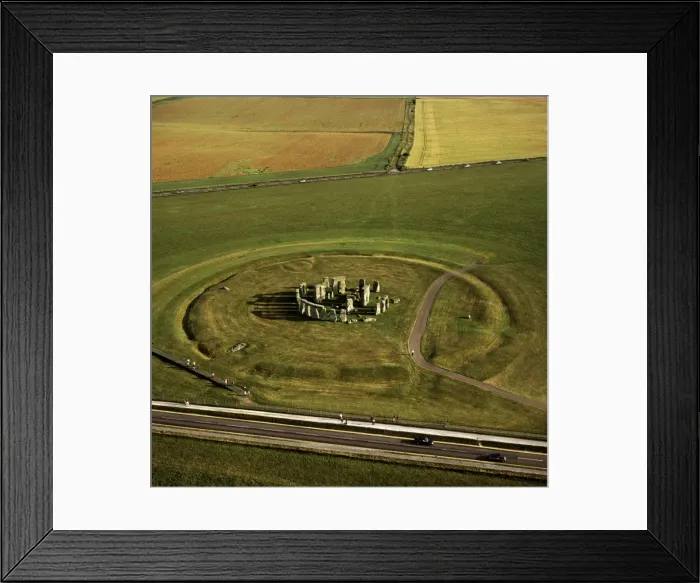 Framed Print : Aerial image of Stonehenge, prehistoric monument and stone circle, UNESCO World Heritage Site Framed Print : Aerial image of Stonehenge, prehistoric monument and stone circle, UNESCO World Heritage Site
