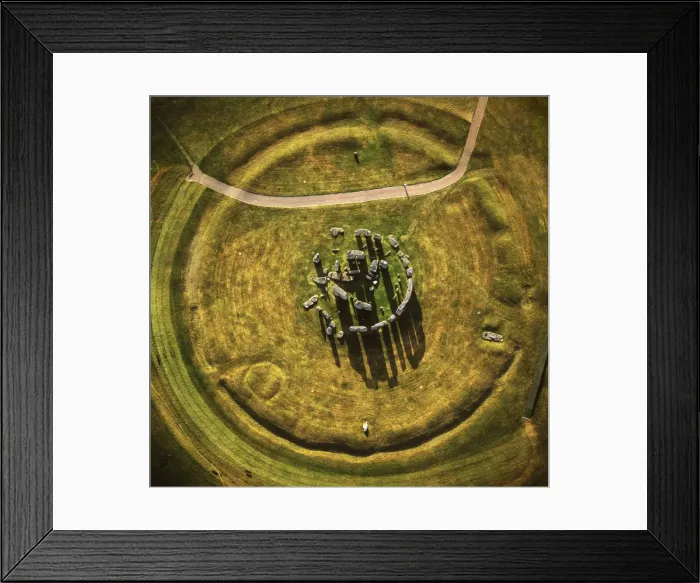 Framed Print : Aerial image of Stonehenge, prehistoric monument and stone circle, UNESCO World Heritage Site Framed Print : Aerial image of Stonehenge, prehistoric monument and stone circle, UNESCO World Heritage Site