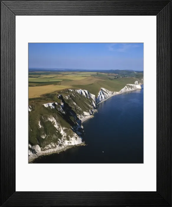Framed Print : Aerial image of White Nothe, on the Jurassic Coast, UNESCO World Heritage Site Framed Print : Aerial image of White Nothe, on the Jurassic Coast, UNESCO World Heritage Site