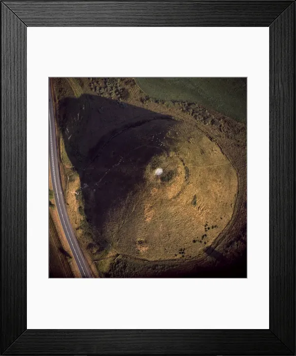 Framed Print : Aerial image of Silbury Hill, a prehistoric human-made chalk and clay mound near Avebury Framed Print : Aerial image of Silbury Hill, a prehistoric human-made chalk and clay mound near Avebury