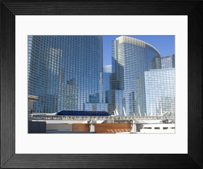 Framed Print : Monorail going through City Center, Las Vegas, Nevada, United States of America Framed Print : Monorail going through City Center, Las Vegas, Nevada, United States of America