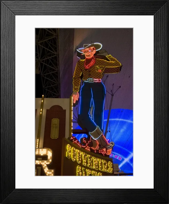 Framed Print : Vegas Vic, Fremont Street, Las Vegas, Nevada, United States of America, North America Framed Print : Vegas Vic, Fremont Street, Las Vegas, Nevada, United States of America, North America