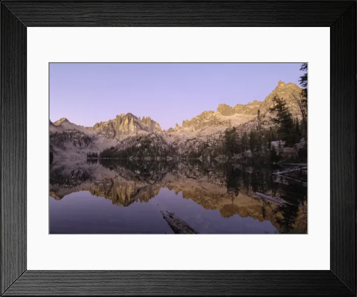 Framed Print : Dawn over Baron Lake, Sawtooth Mountains, Sawtooth Wilderness, Sawtooth National Recreation Area Framed Print : Dawn over Baron Lake, Sawtooth Mountains, Sawtooth Wilderness, Sawtooth National Recreation Area