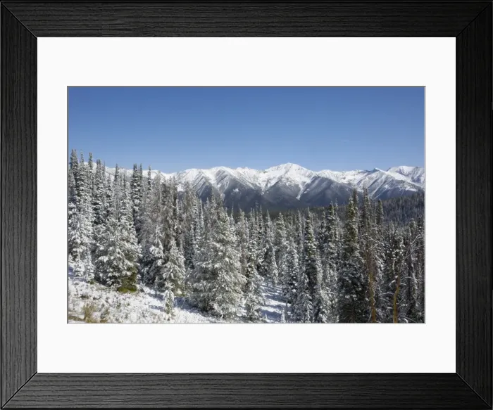 Framed Print : Bolder Mountains in first winter snow, near Galena, Rocky Mountains, Idaho Framed Print : Bolder Mountains in first winter snow, near Galena, Rocky Mountains, Idaho