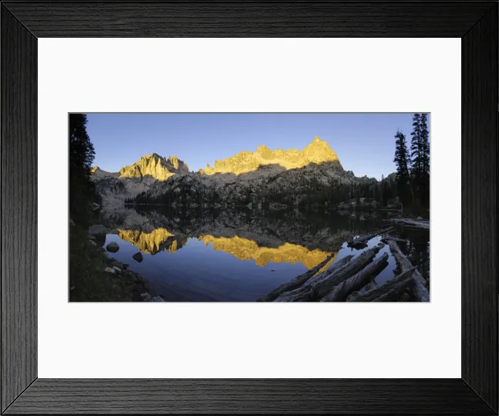Framed Print : Dawn over Baron Lake, Sawtooth Mountains, Sawtooth Wilderness, Sawtooth National Recreation Area Framed Print : Dawn over Baron Lake, Sawtooth Mountains, Sawtooth Wilderness, Sawtooth National Recreation Area