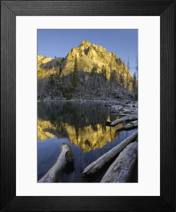 Framed Print : Dawn over Sawtooth Lake, Sawtooth Mountains, Sawtooth Wilderness, Sawtooth National Recreation Area Framed Print : Dawn over Sawtooth Lake, Sawtooth Mountains, Sawtooth Wilderness, Sawtooth National Recreation Area