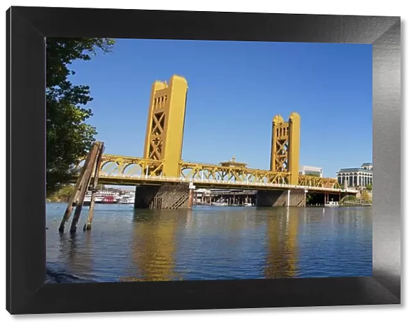 Tower Bridge and Sacramento River, Sacramento, California, United States of America