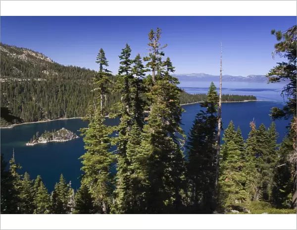 Fannette Island in Emerald Bay State Park, Lake Tahoe, California, United States of America