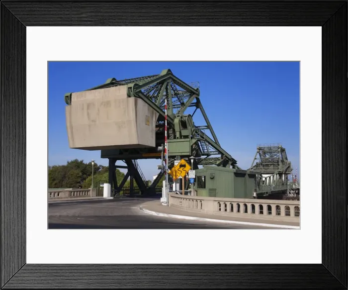 Framed Print : Lift bridge over the Sacramento River in Walnut Grove, Sacramento Delta Region Framed Print : Lift bridge over the Sacramento River in Walnut Grove, Sacramento Delta Region