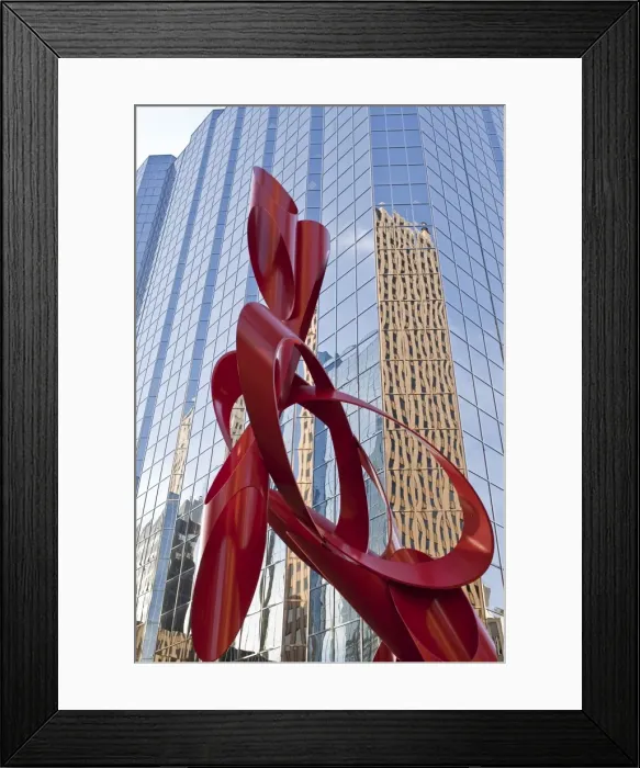Framed Print : Red sculpture, Leadership Square, Oklahoma City, Oklahoma, United States of America Framed Print : Red sculpture, Leadership Square, Oklahoma City, Oklahoma, United States of America