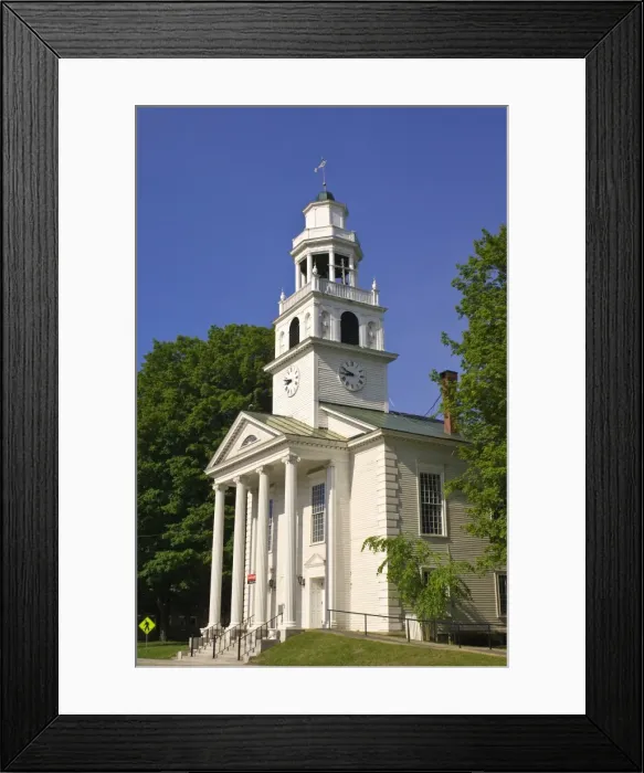 Framed Print : Old South Church, WIndsor, Vermont, New England, United States of America, North America Framed Print : Old South Church, WIndsor, Vermont, New England, United States of America, North America