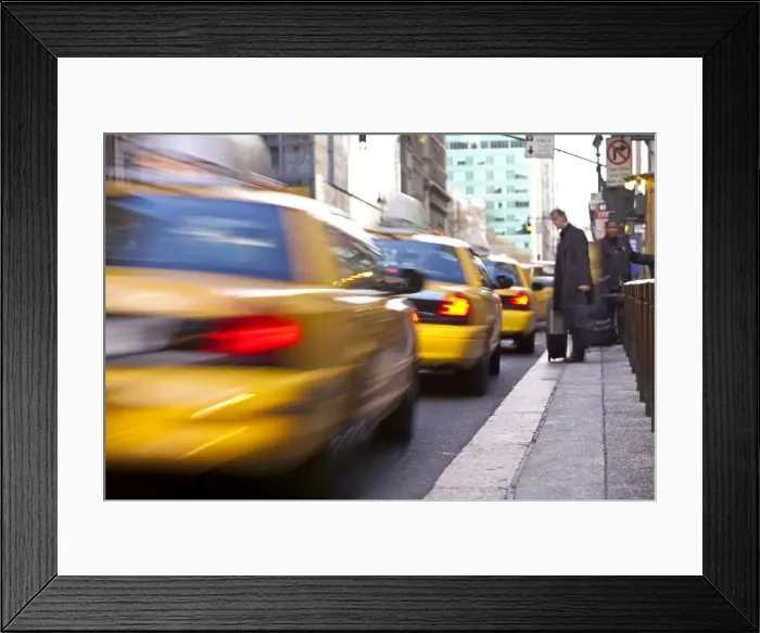 Framed Print : Taxi rank outside Grand Central Station, Manhattan, New York City, New York Framed Print : Taxi rank outside Grand Central Station, Manhattan, New York City, New York