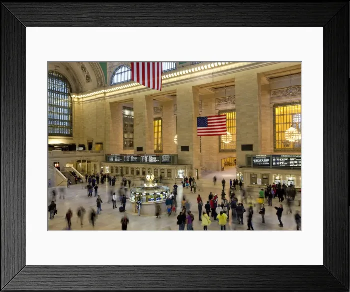 Framed Print : Central Station Hall, Grand Central Station, Manhattan, New York City, New York Framed Print : Central Station Hall, Grand Central Station, Manhattan, New York City, New York