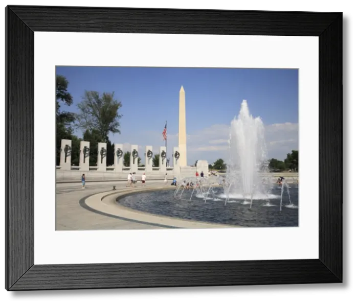 Framed Print : World War II Memorial, Washington D. C. United States of America, North America Framed Print : World War II Memorial, Washington D. C. United States of America, North America