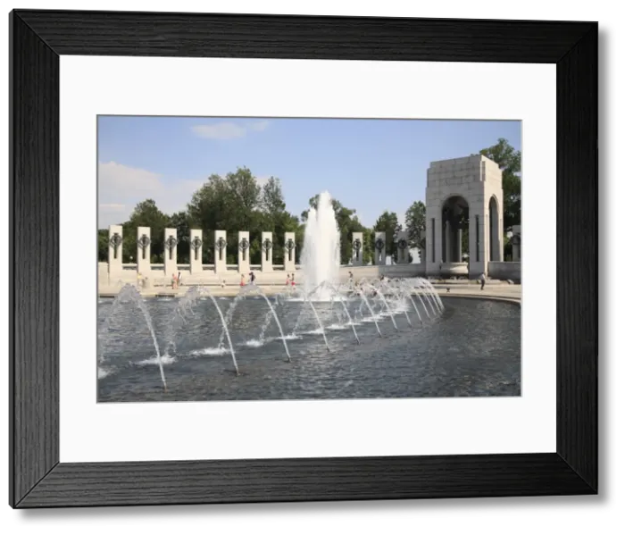 Framed Print : World War II Memorial, Washington D. C. United States of America, North America Framed Print : World War II Memorial, Washington D. C. United States of America, North America