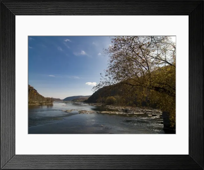 Framed Print : The confluence of the Potomac and Shenandoah Rivers at Harpers Ferry, West Virginia Framed Print : The confluence of the Potomac and Shenandoah Rivers at Harpers Ferry, West Virginia