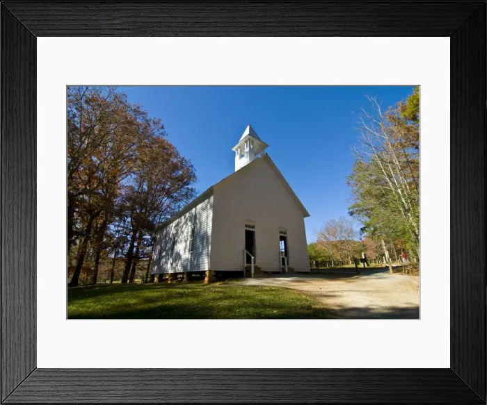 Framed Print : Little chapel, Great Smoky Mountains National Park, Tennessee, United States of America Framed Print : Little chapel, Great Smoky Mountains National Park, Tennessee, United States of America
