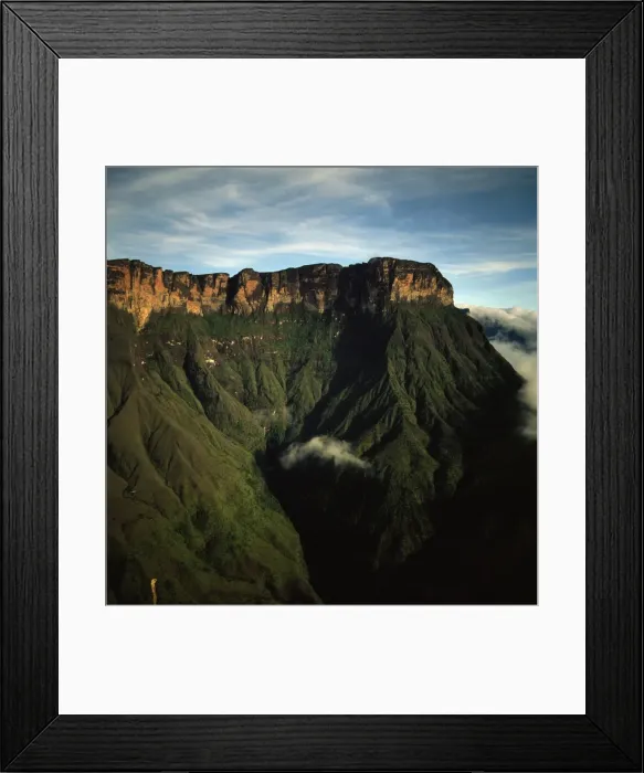 Framed Print : Aerial image of tepuis showing Mount Auyantepui (Auyantepuy) (Devils Mountain) Framed Print : Aerial image of tepuis showing Mount Auyantepui (Auyantepuy) (Devils Mountain)