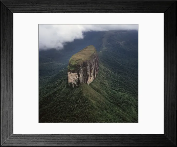 Framed Print : Aerial image of tepuis showing Akopantepui, Gran Sabana, Estado Bolivar Framed Print : Aerial image of tepuis showing Akopantepui, Gran Sabana, Estado Bolivar