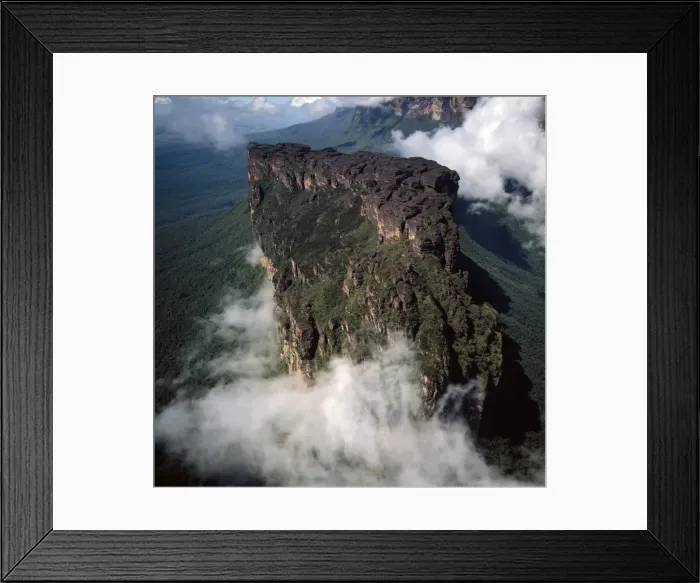 Framed Print : Aerial image of Weiassipu, Eastern chain of tepuis, Estado Bolivar, Venezuela Framed Print : Aerial image of Weiassipu, Eastern chain of tepuis, Estado Bolivar, Venezuela