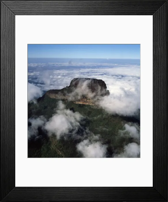 Framed Print : Aerial image of Tramentepui, Eastern chain of tepuis, Estado Bolivar, Venezuela Framed Print : Aerial image of Tramentepui, Eastern chain of tepuis, Estado Bolivar, Venezuela