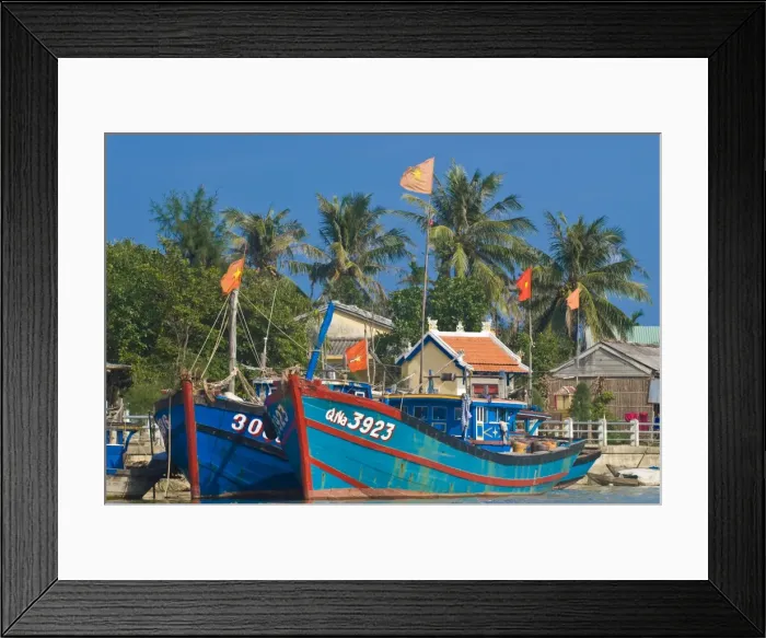 Framed Print : Traditional boats in the habour of Hoi An, Hoi An, Vietnam, Indochina, Southeast Asia Framed Print : Traditional boats in the habour of Hoi An, Hoi An, Vietnam, Indochina, Southeast Asia