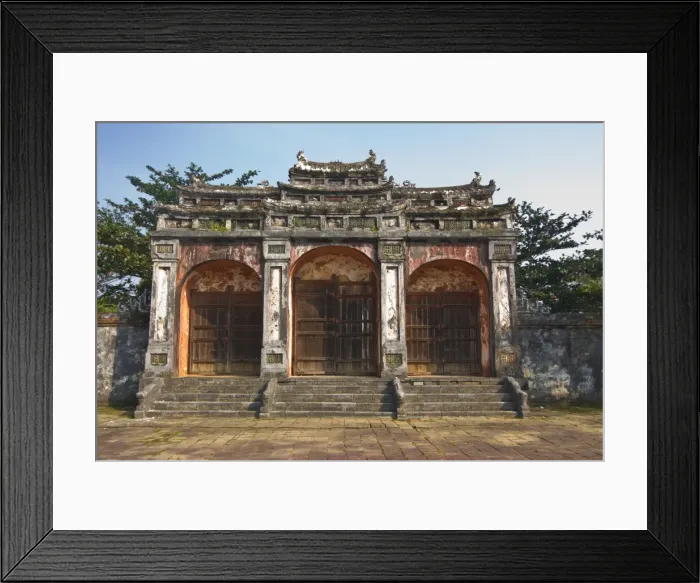 Framed Print : Entrance gate to Tomb Minh Mang, UNESCO World Heritage Site, Hue, Vietnam Framed Print : Entrance gate to Tomb Minh Mang, UNESCO World Heritage Site, Hue, Vietnam