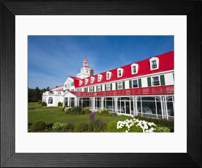 Framed Print : Historic Hotel Tadoussac, Tadoussac, Quebec, Canada, North America Framed Print : Historic Hotel Tadoussac, Tadoussac, Quebec, Canada, North America