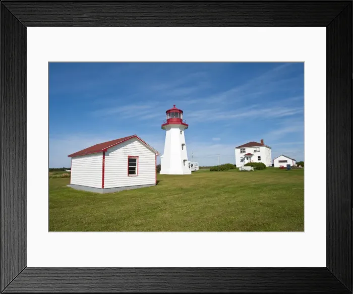 Framed Print : Cap D Espoir Lighthouse, Quebec, Canada, North America Framed Print : Cap D Espoir Lighthouse, Quebec, Canada, North America