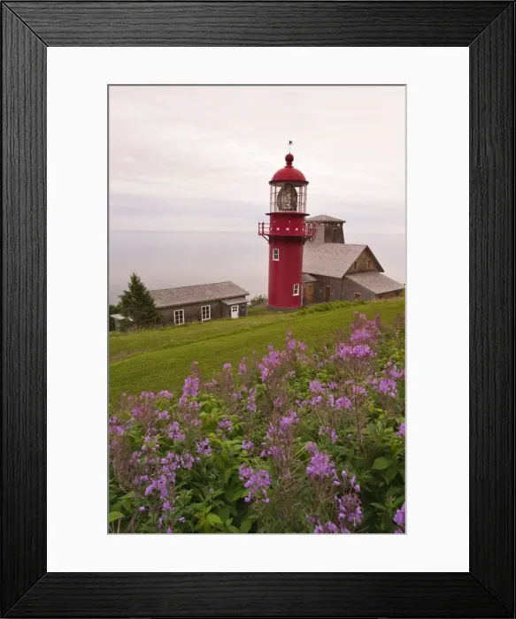 Framed Print : Pointe a la Renommee Lighthouse. Quebec, Canada, North America Framed Print : Pointe a la Renommee Lighthouse. Quebec, Canada, North America