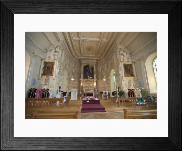 Framed Print : The Church of Notre-Dame-de-Bonsecours de L Islet-sur-Mer, Quebec, Canada Framed Print : The Church of Notre-Dame-de-Bonsecours de L Islet-sur-Mer, Quebec, Canada