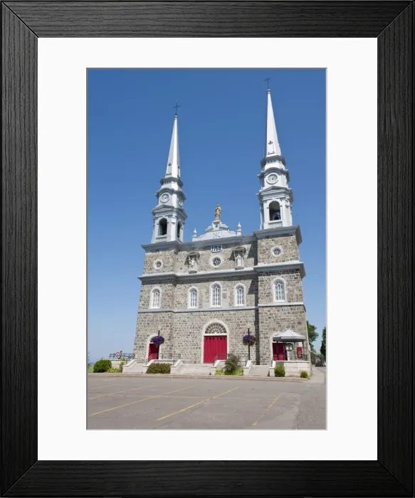 Framed Print : The Church of Notre-Dame-de-Bonsecours de L Islet-sur-Mer, Quebec, Canada Framed Print : The Church of Notre-Dame-de-Bonsecours de L Islet-sur-Mer, Quebec, Canada