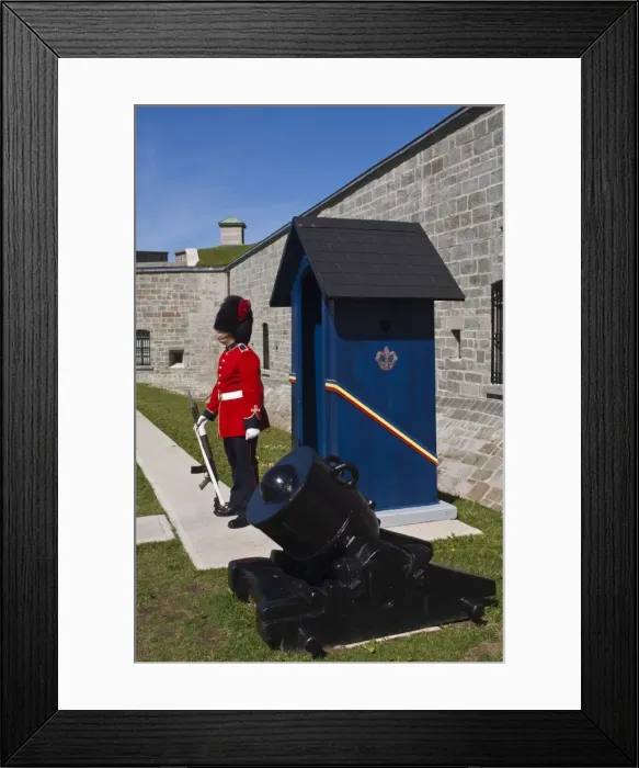 Framed Print : Guard at La Citadelle, Quebec City, Quebec, Canada, North America