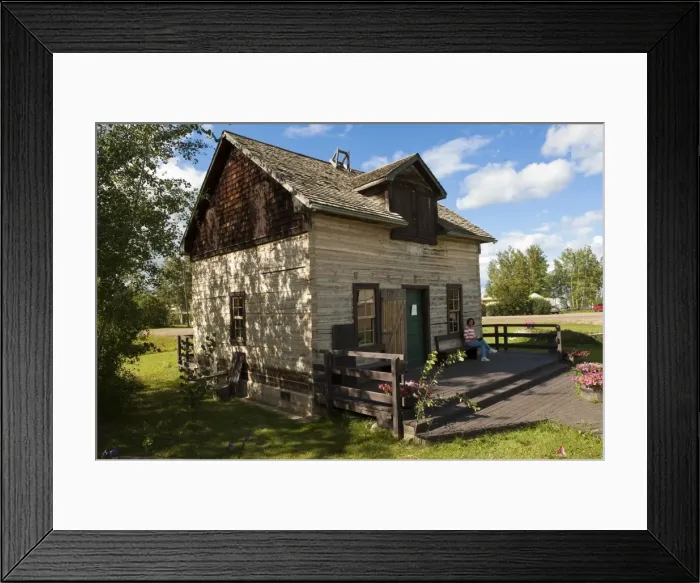Framed Print : Fort Vermilion settlement, Alberta, Canada, North America Framed Print : Fort Vermilion settlement, Alberta, Canada, North America