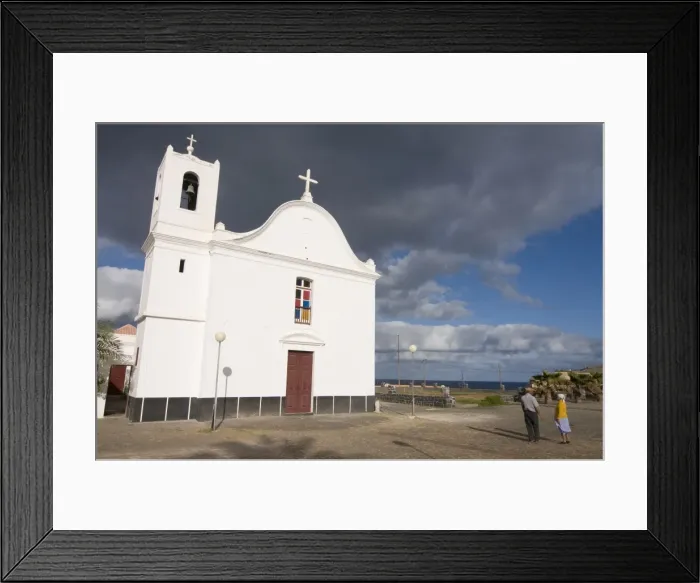 Framed Print : White church, Ponta do Sol, Santo Antao, Cape Verde, Africa Framed Print : White church, Ponta do Sol, Santo Antao, Cape Verde, Africa