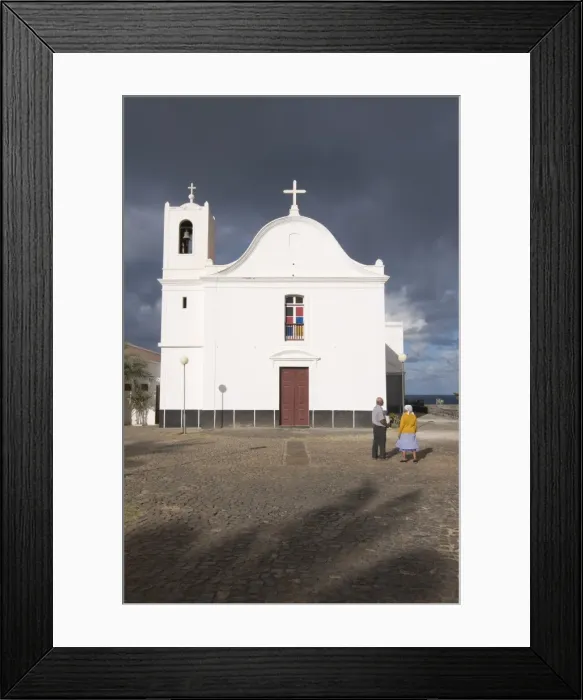 Framed Print : White church, Ponta do Sol, Santo Antao, Cape Verde, Africa Framed Print : White church, Ponta do Sol, Santo Antao, Cape Verde, Africa