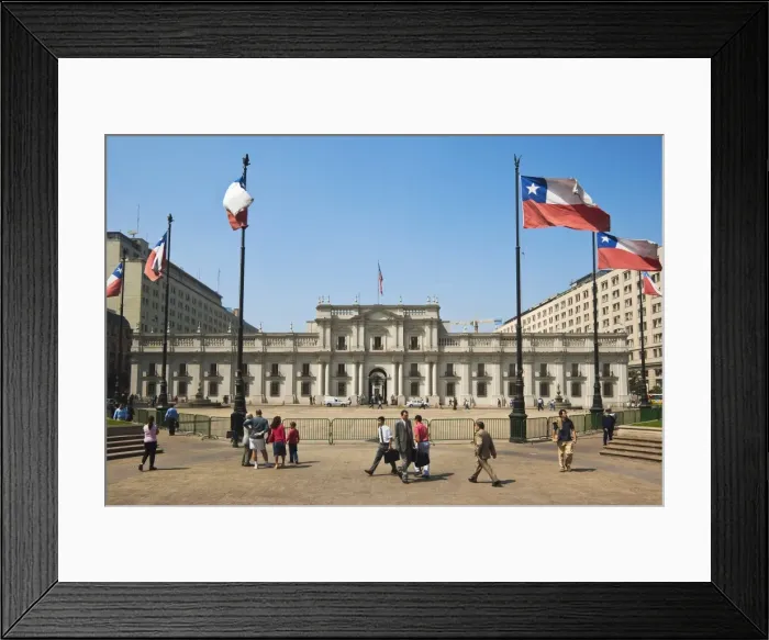 Framed Print : Plaza de La Constitucion and the Palacio de La Moneda, formerly a colonial mint Framed Print : Plaza de La Constitucion and the Palacio de La Moneda, formerly a colonial mint