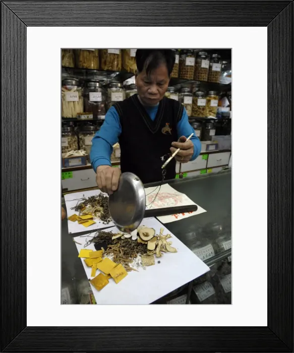 Framed Print : Chinese drugstore, Macao, China, Asia Framed Print : Chinese drugstore, Macao, China, Asia