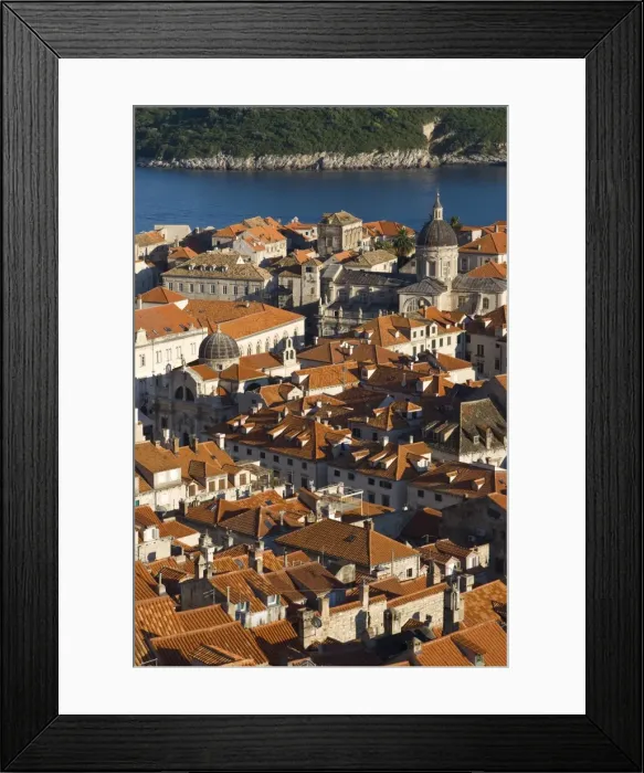 Framed Print : View over the old town of Dubrovnik, UNESCO World Heritage Site, Croatia, Europe Framed Print : View over the old town of Dubrovnik, UNESCO World Heritage Site, Croatia, Europe